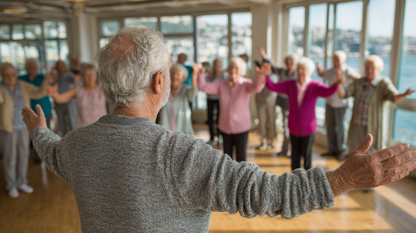 Grup de seniori fericiți după o sesiune de fitness